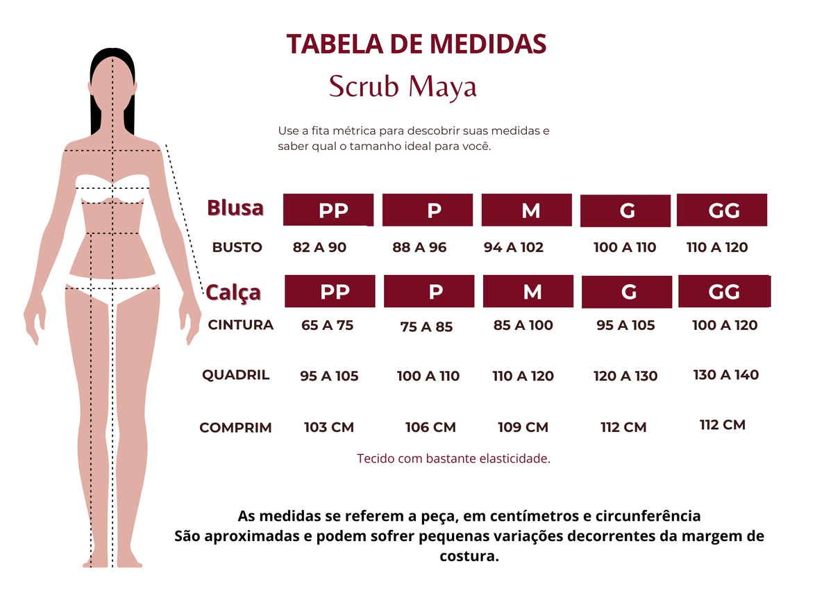 Tabela de Medidas