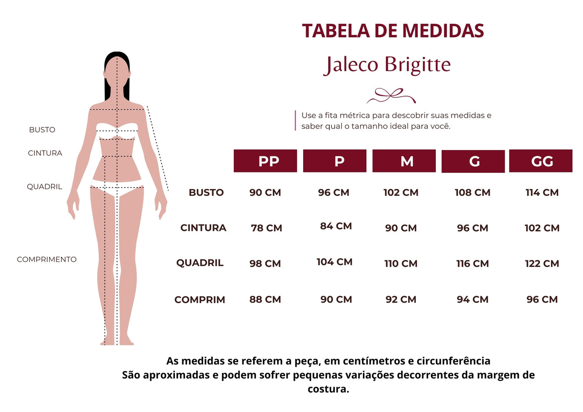 Tabela de Medidas