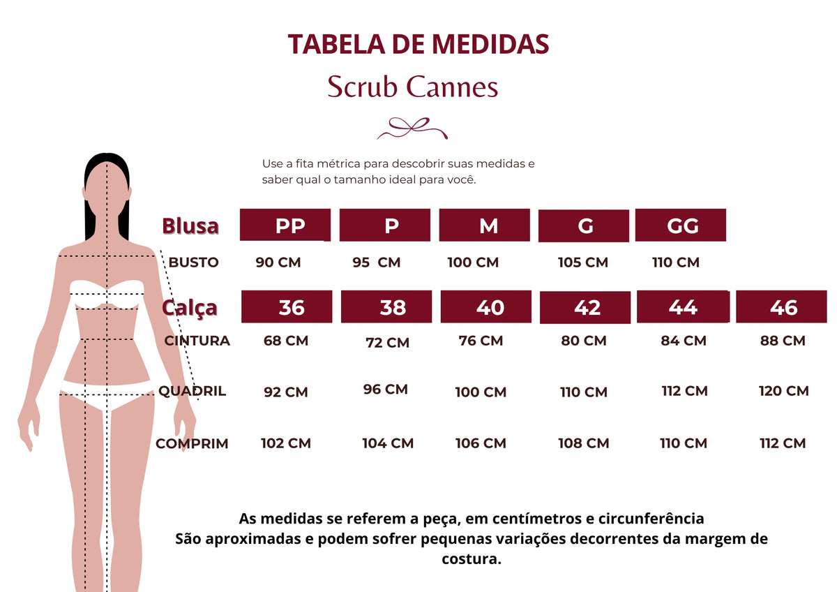 Tabela de Medidas