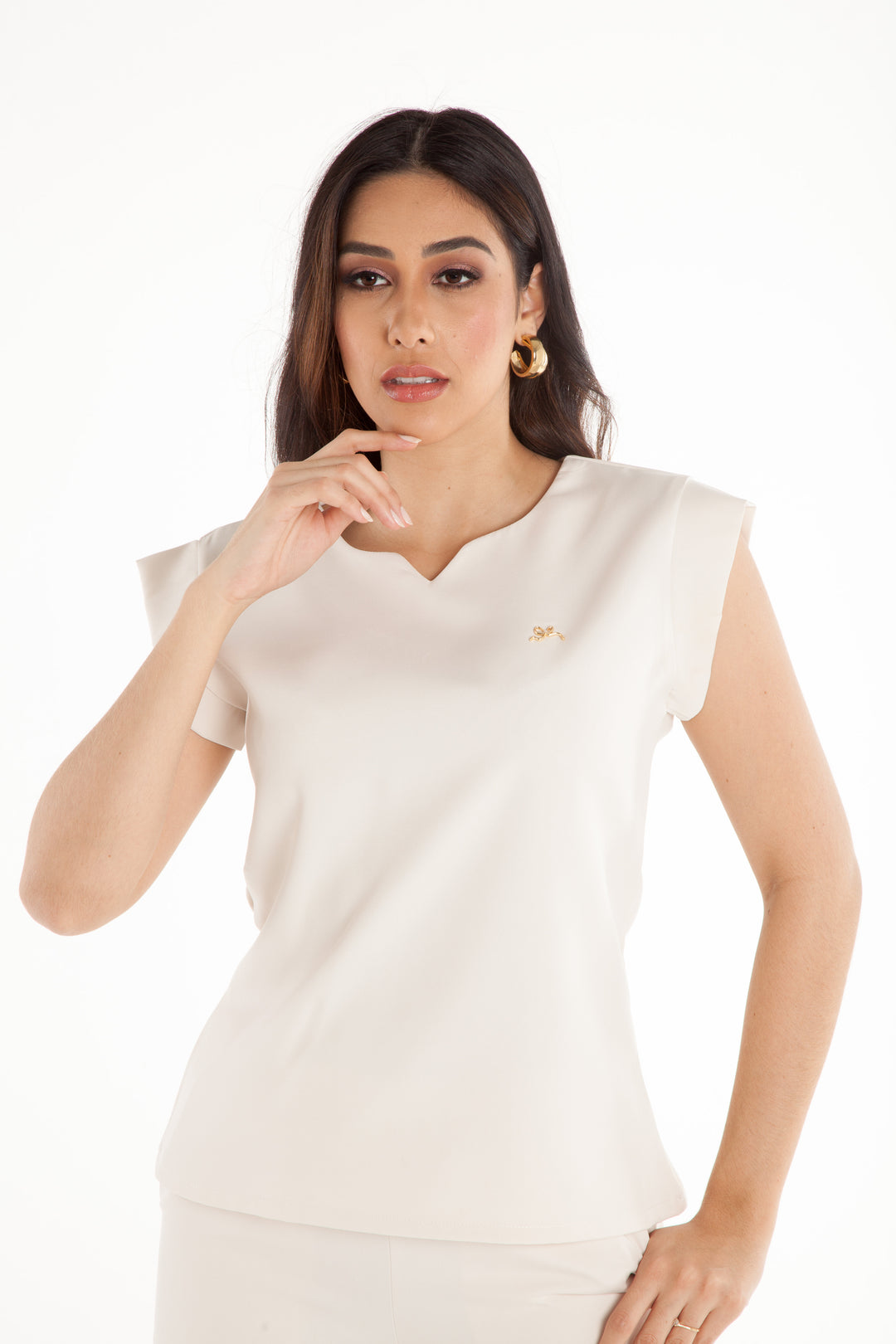 Scrub Feminino Areia Belle | Pijama Cirúrgico Premium