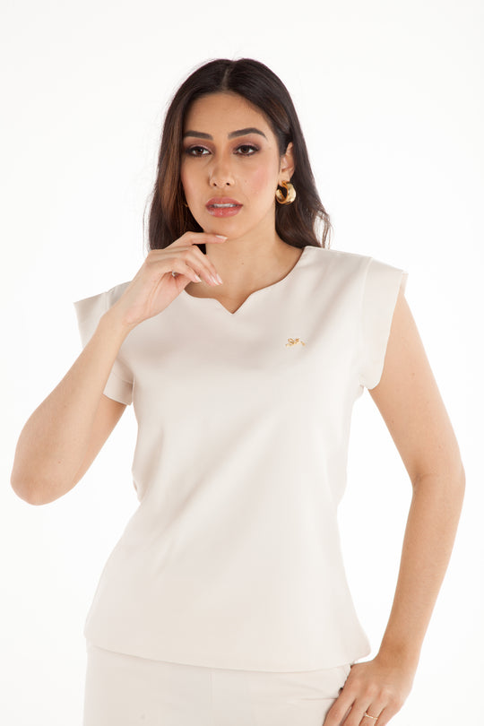 Scrub Feminino Areia Belle | Pijama Cirúrgico Premium