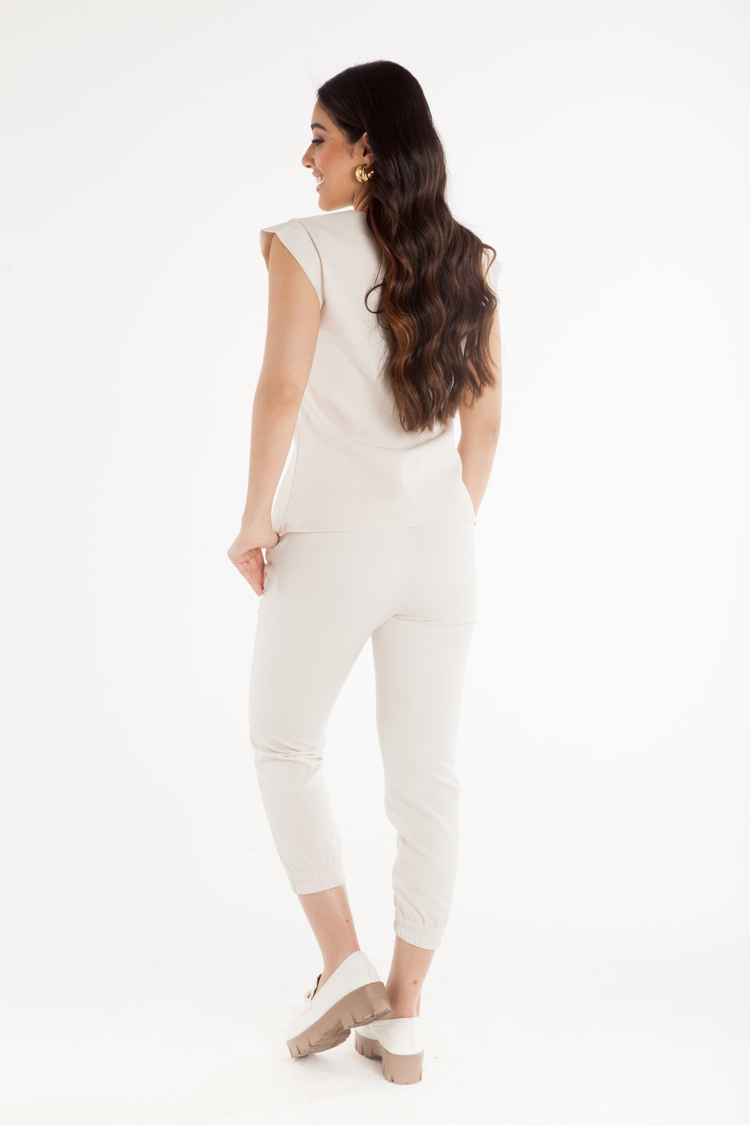 Scrub Feminino Areia Belle | Pijama Cirúrgico Premium