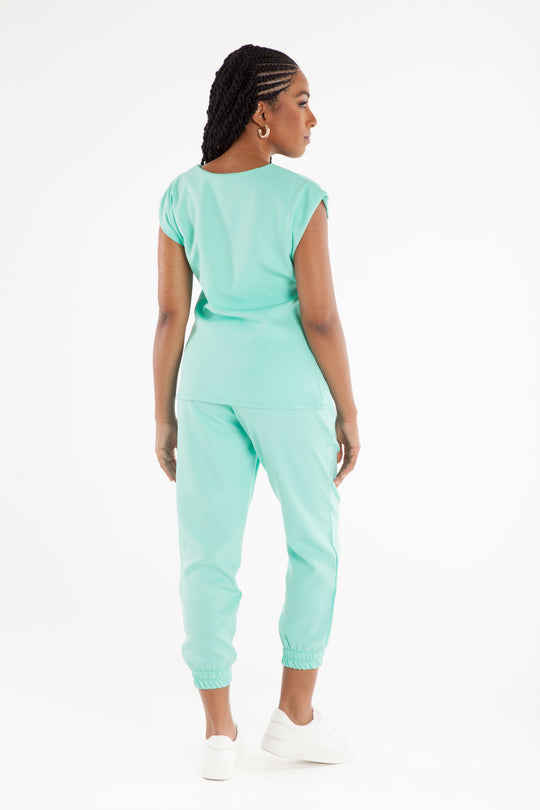 Scrub Feminino Verde Menta Belle | Pijama Cirúrgico Premium
