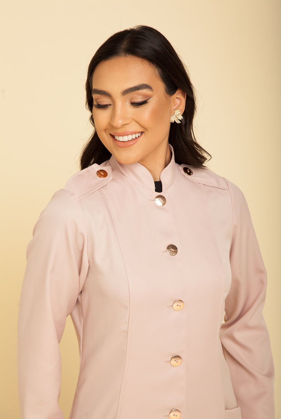 Jaleco Feminino Manga Longa Nude Paris