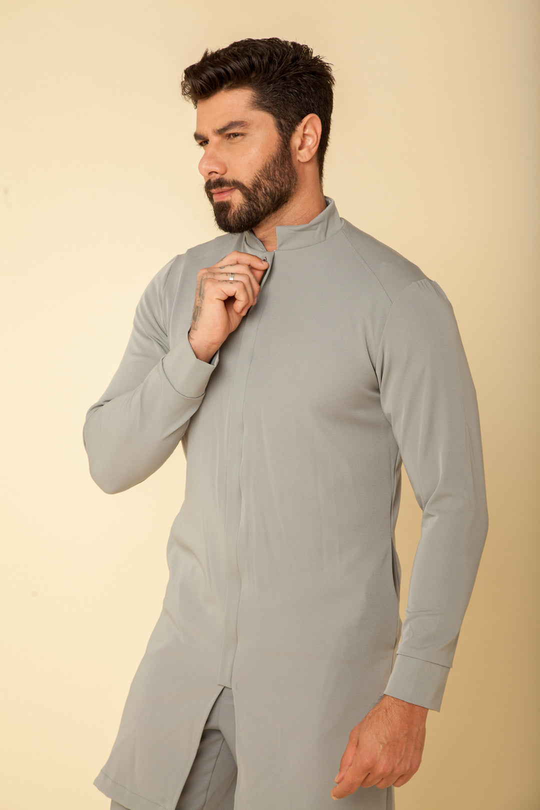 Jaleco Masculino Cinza Fabrice