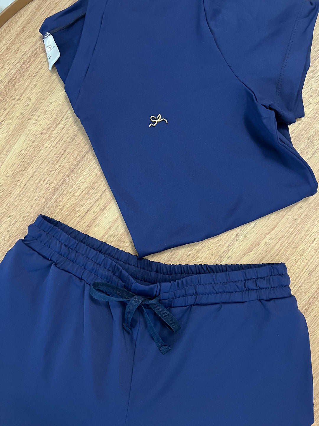 Pijama Cirúrgico Feminino Azul Marinho Lucie