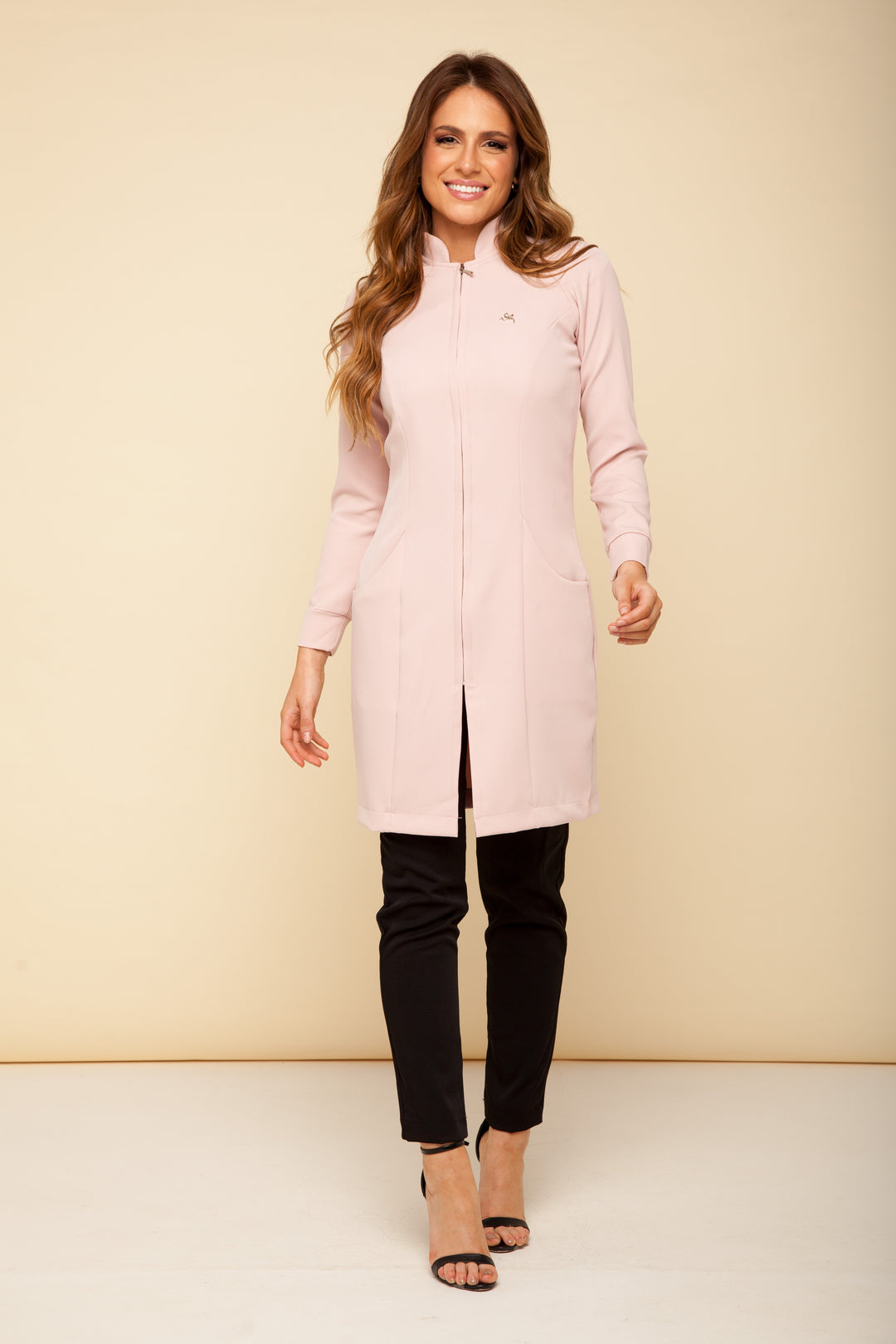 Jaleco Feminino Manga Longa Nude Louise