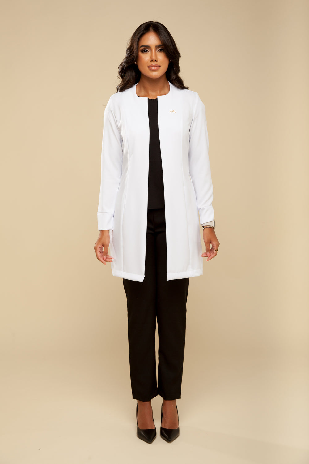 Jaleco feminino branco Eva 