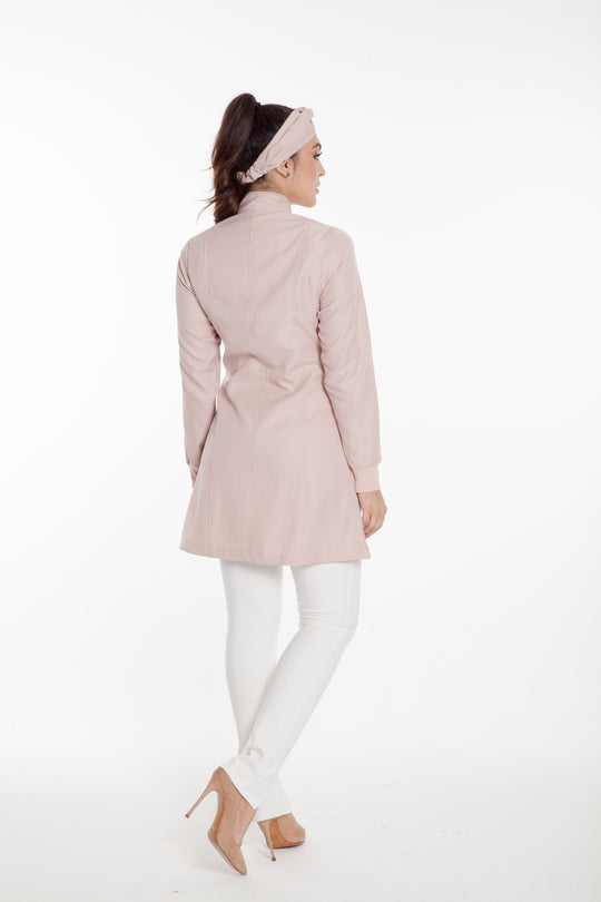Jaleco Feminino Nude Manga Longa Marselha | Jalecos Le Petit