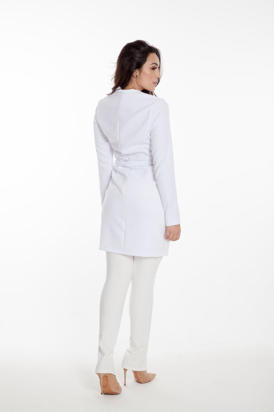 Jaleco Feminino Manga Longa Branco Old Julie | Jalecos Le Petit