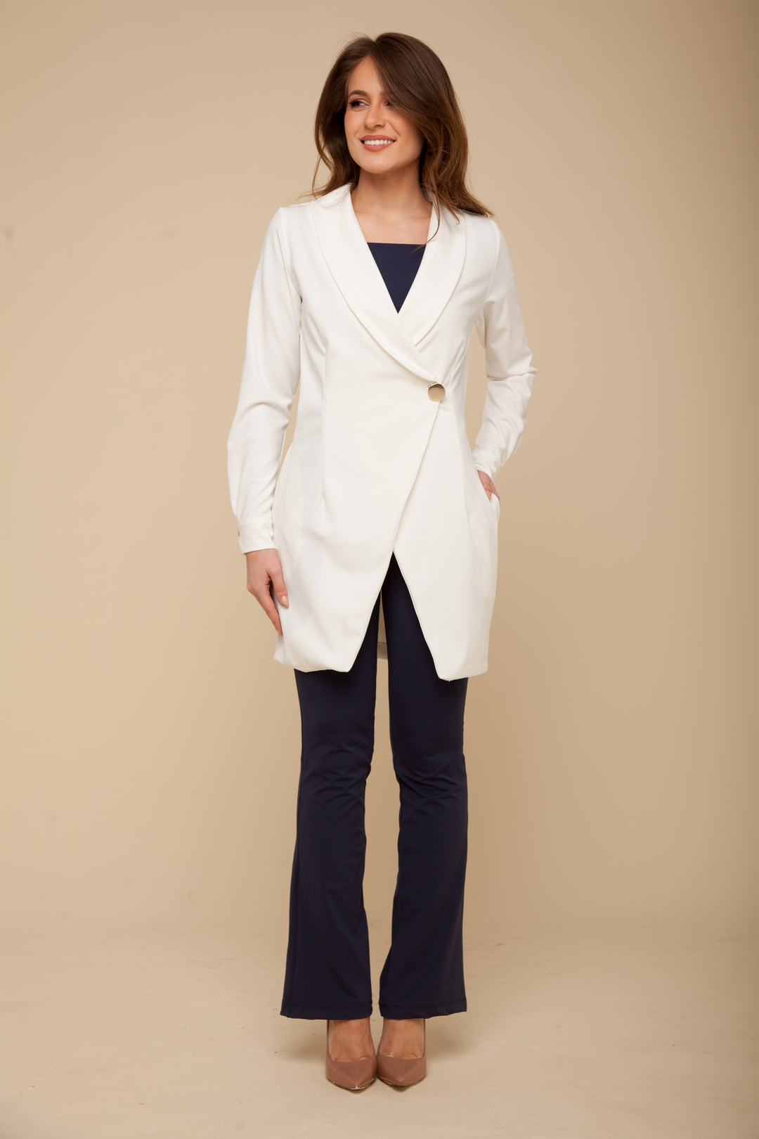 Jaleco Feminino Off White Camille