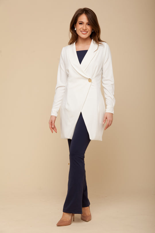 Jaleco Feminino Off White Camille