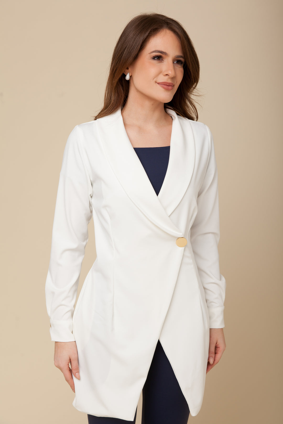 Jaleco Feminino Off White Camille