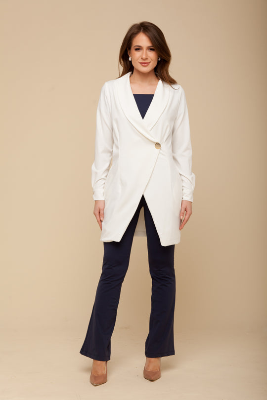 Jaleco Feminino Off White Camille