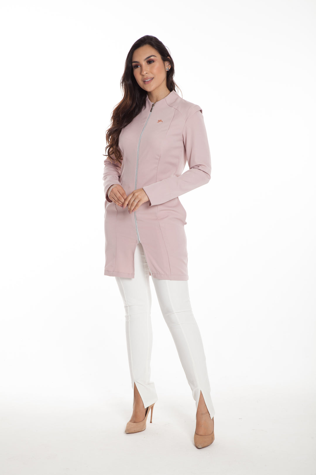 Jaleco Feminino Manga Longa Nude Brigitte