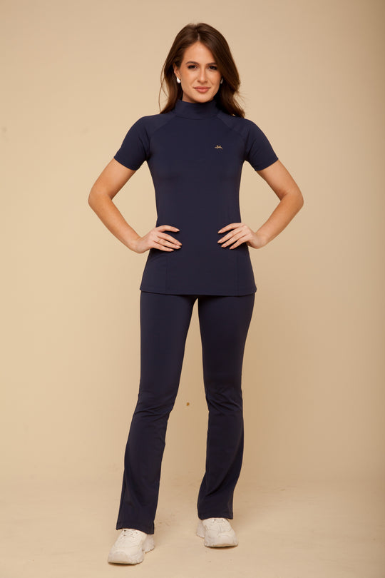 Pijama Cirúrgico Feminino Azul Marinho Maya