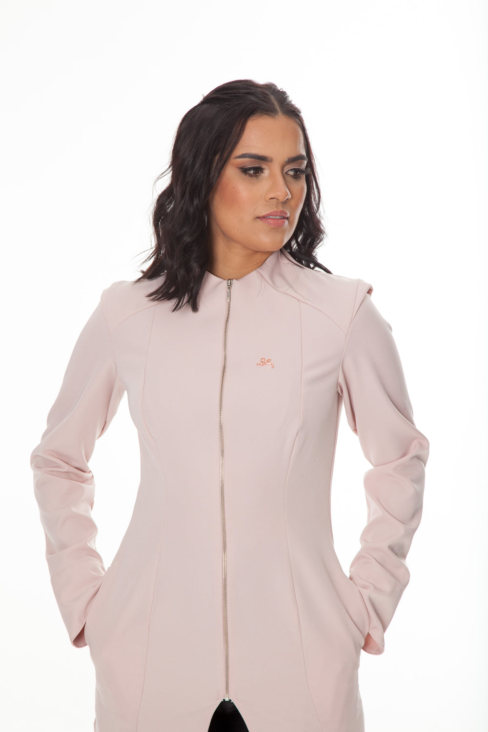 Jaleco Feminino Manga Longa Nude Brigitte