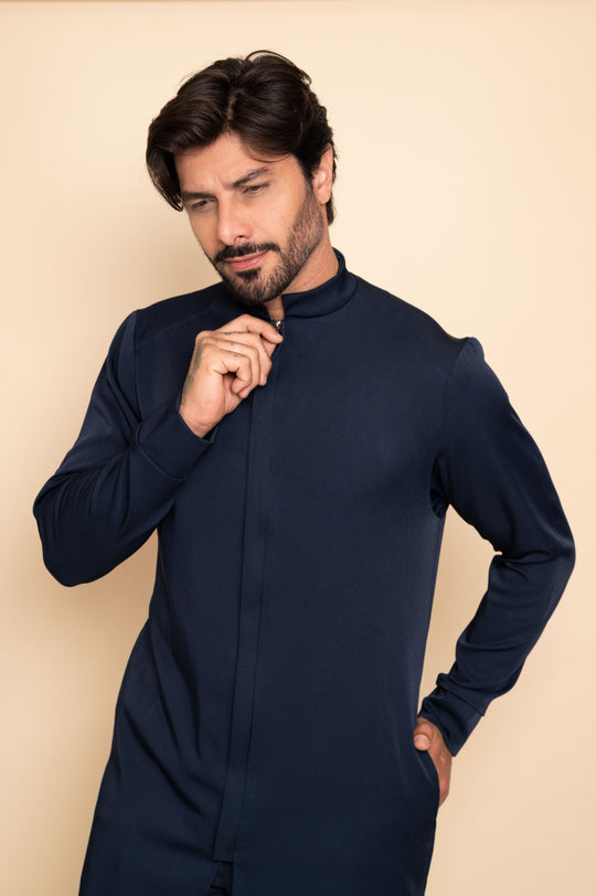Jaleco Masculino Azul Marinho Fabrice | Elegância e Conforto Profissional