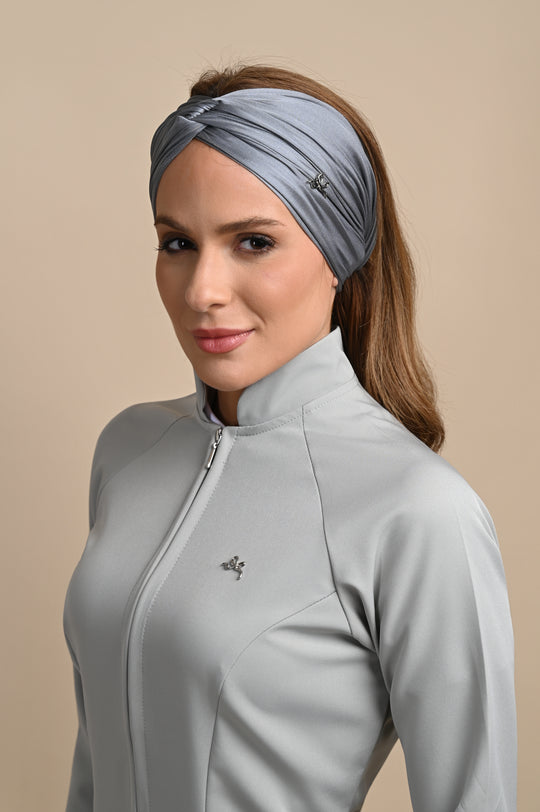Jaleco Feminino Cinza Claro Manga Longa Louise | Jalecos Le Petit