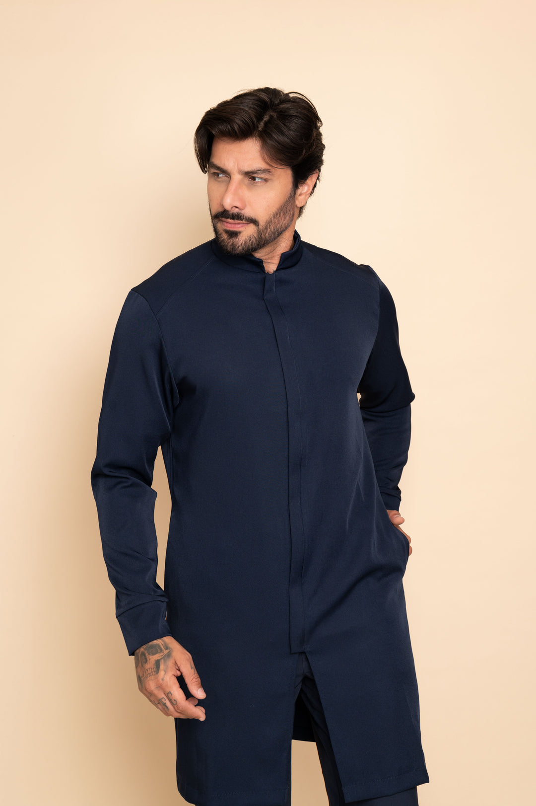 Jaleco Masculino Azul Marinho Fabrice | Elegância e Conforto Profissional