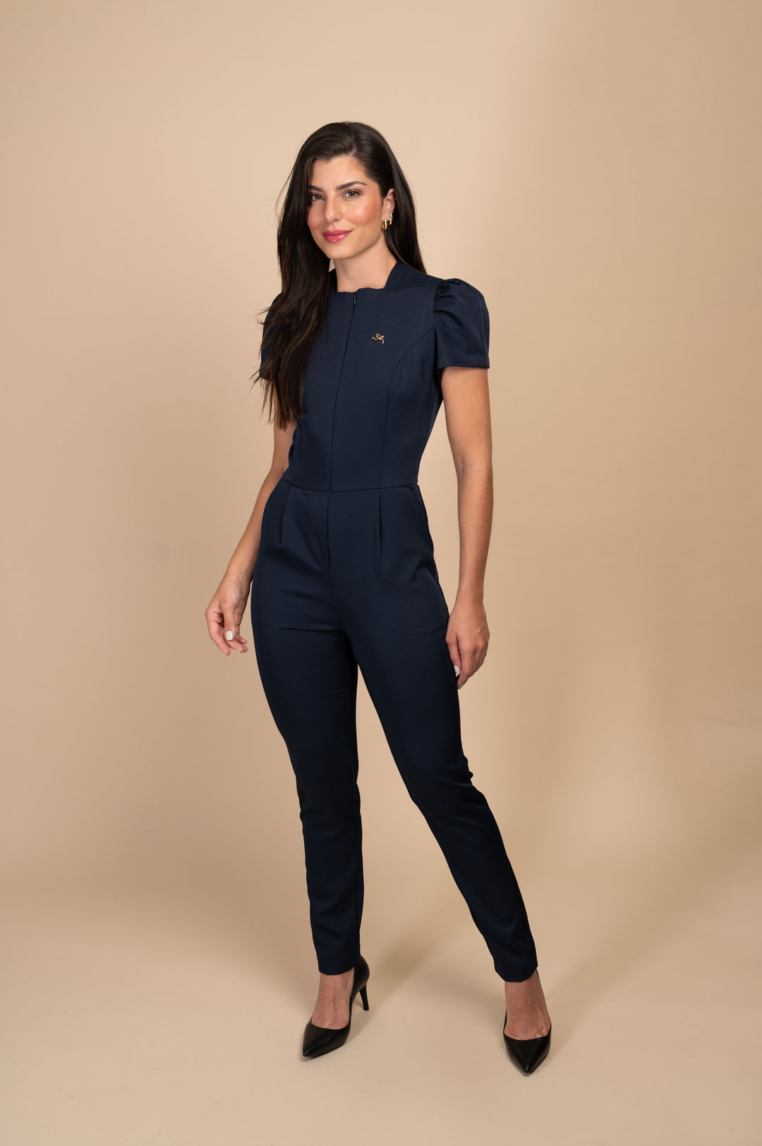 Macacão Feminino Cirúrgico Azul Marinho Lille