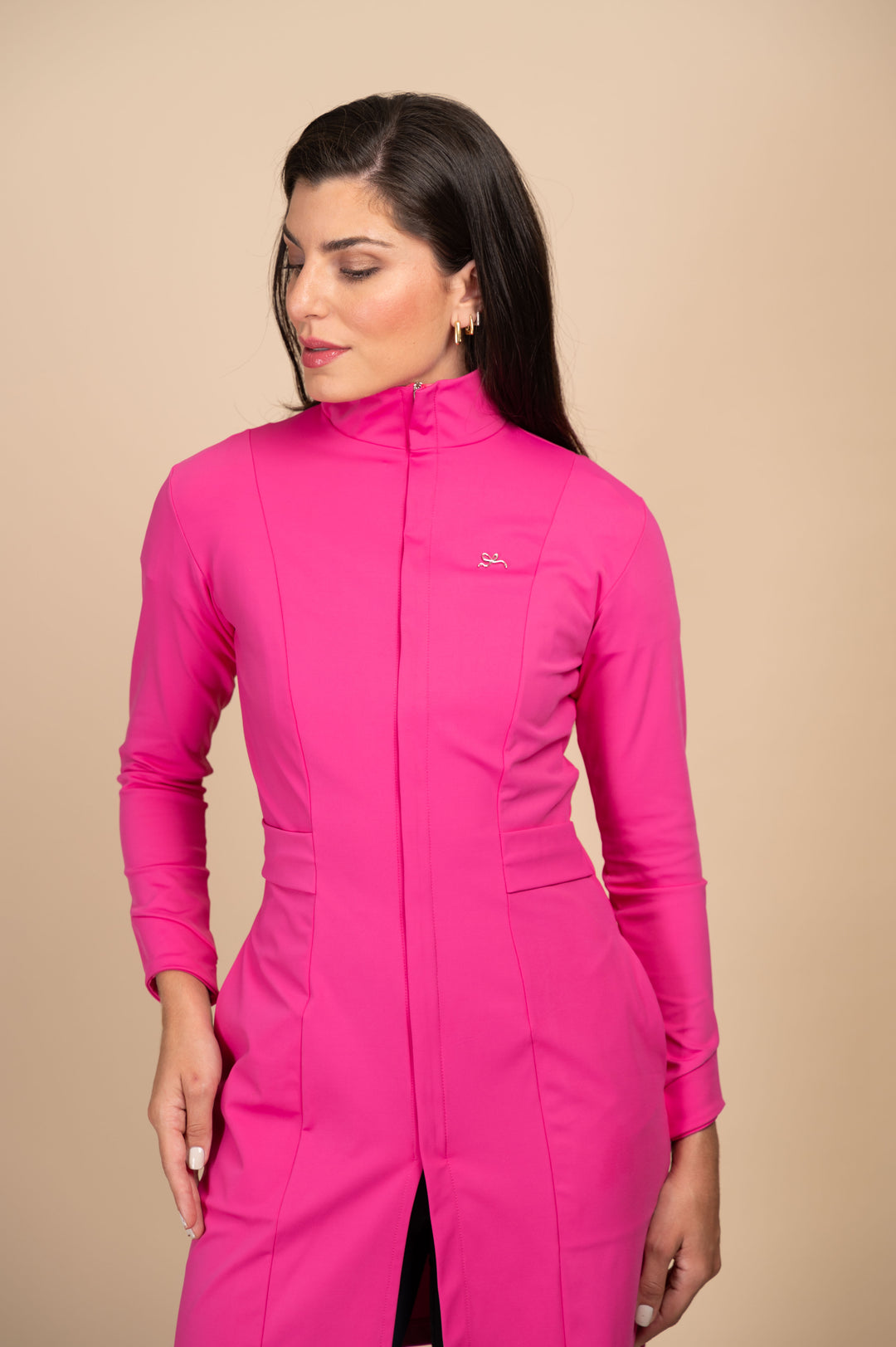 Jaleco Feminino Manga Longa Pink Maya