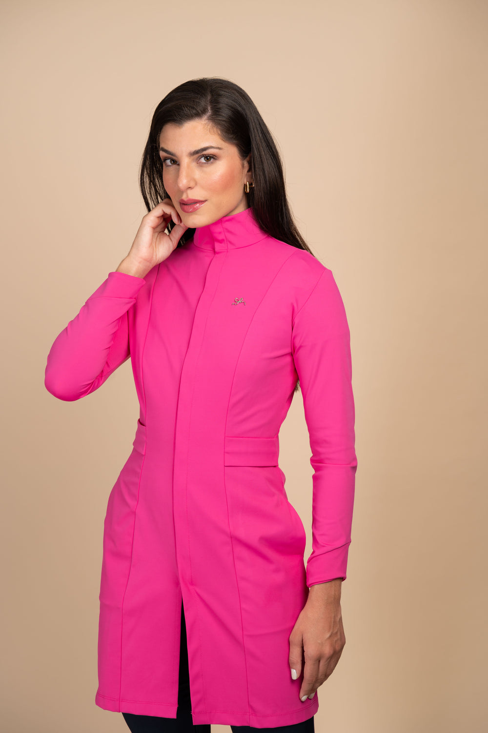 Jaleco Feminino Manga Longa Pink Maya