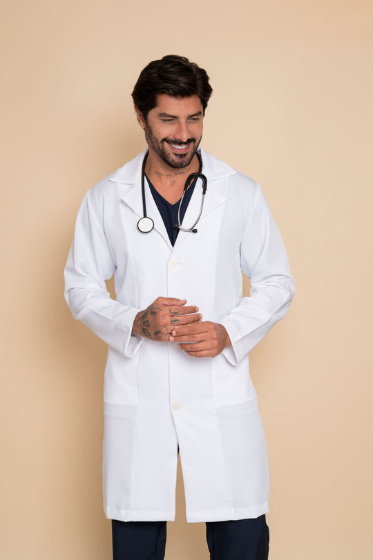 Jaleco Masculino Branco Pierre