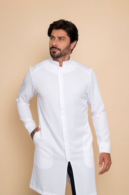 Jaleco Masculino Branco Fabrice