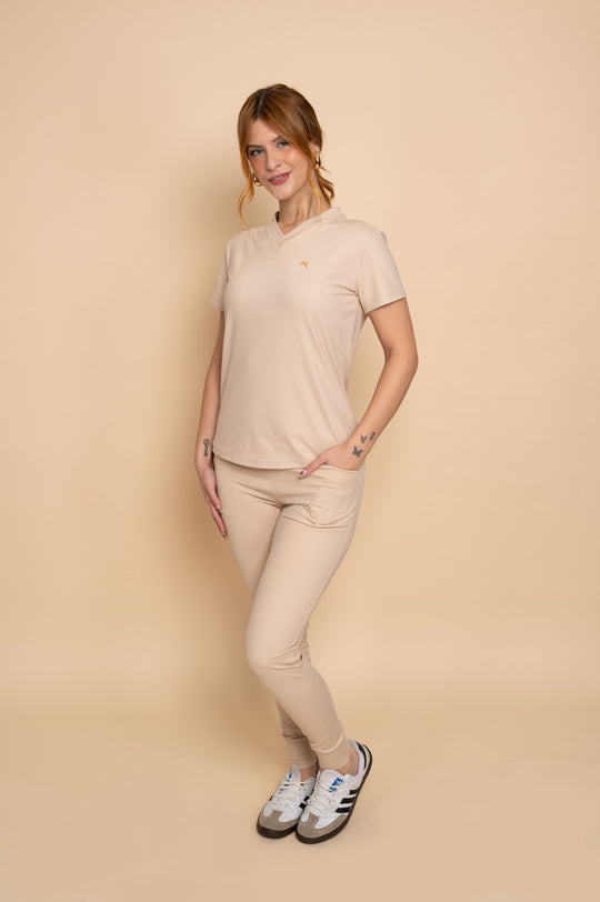 Pijama Cirúrgico Feminino Champagne Lucie