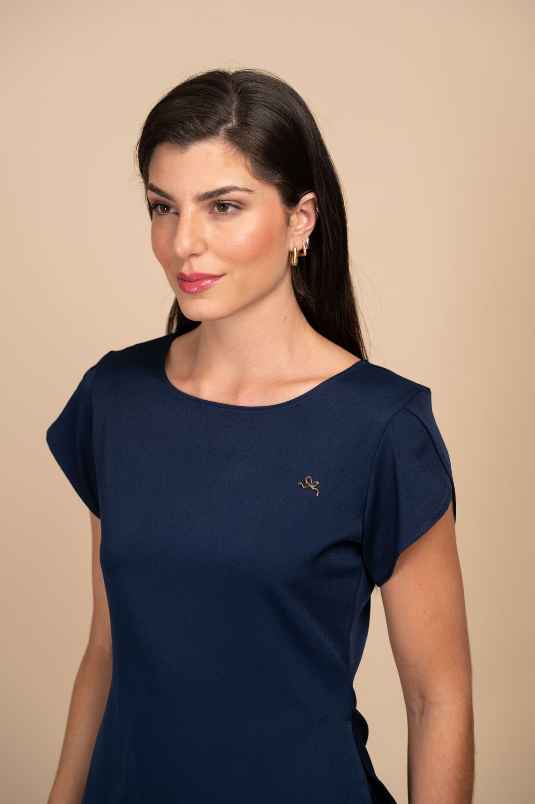 Pijama Cirúrgico Feminino Azul Marinho Cannes