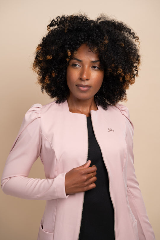 Jaleco Feminino Manga Longa Rosé Lille