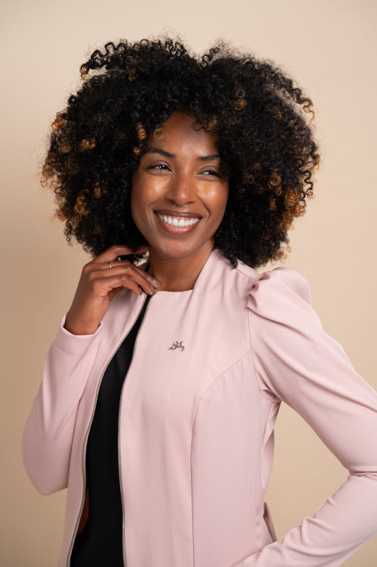 Jaleco Feminino Manga Longa Rosé Lille