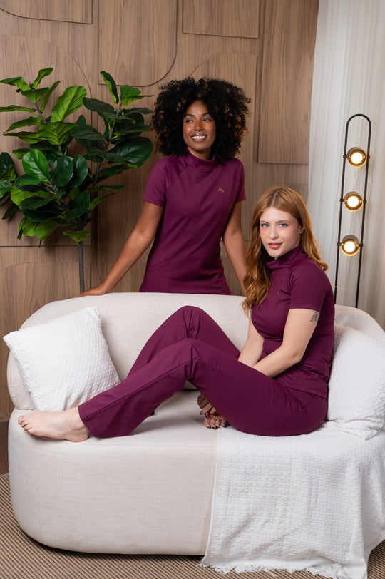 Pijama Cirúrgico Feminino Uva Maya