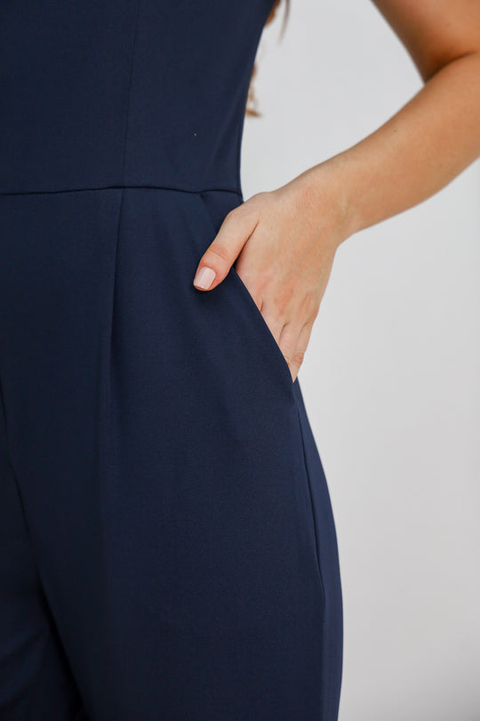 Macacão Feminino Cirúrgico Azul Marinho Lille