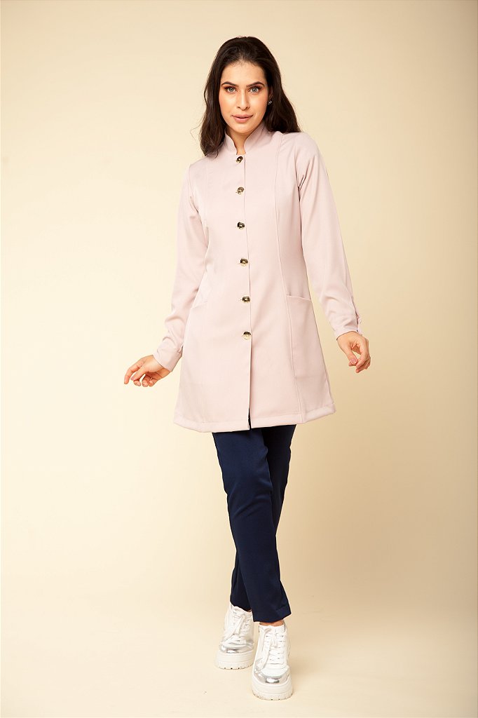 Jaleco Feminino Manga Longa Nude Marselha