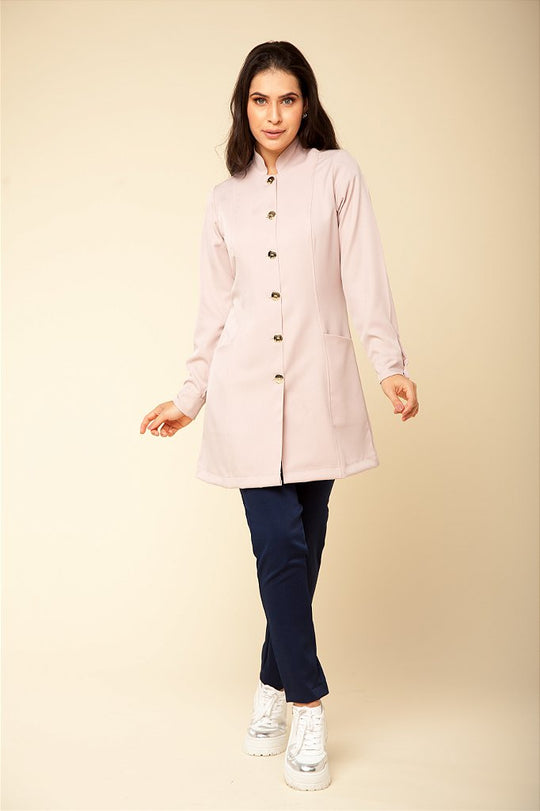 Jaleco Feminino Manga Longa Nude Marselha