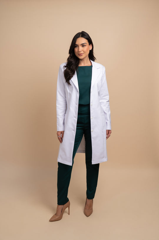 Jaleco Feminino Branco Manga Longa Nice | Jalecos Le Petit