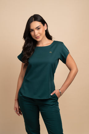 Scrub Feminino Verde Cannes | Pijama Cirúrgico Premium