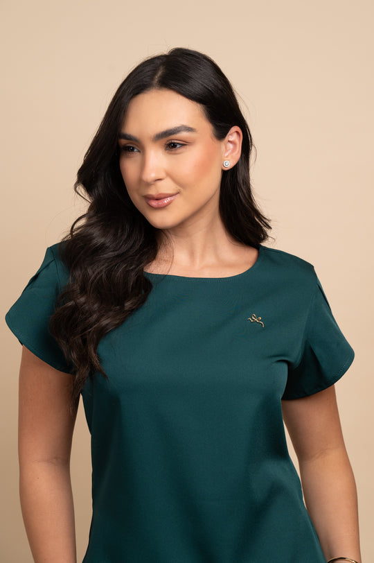 Pijama Cirúrgico Feminino Verde Cannes