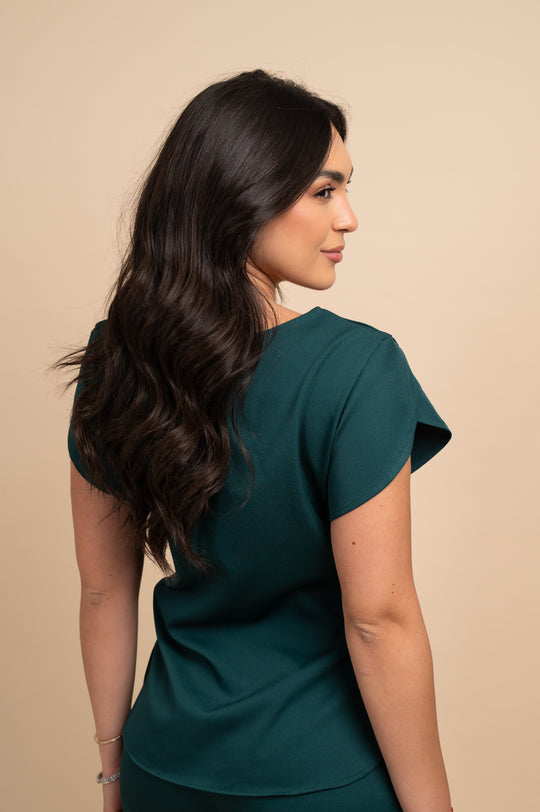 Pijama Cirúrgico Feminino Verde Cannes